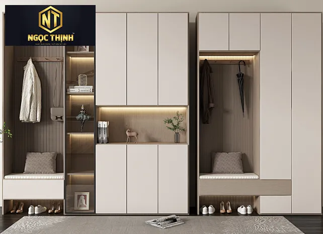 TỦ QUẦN ÁO NGỌC THỊNH GỖ CÔNG NGHIỆP CAO CẤP